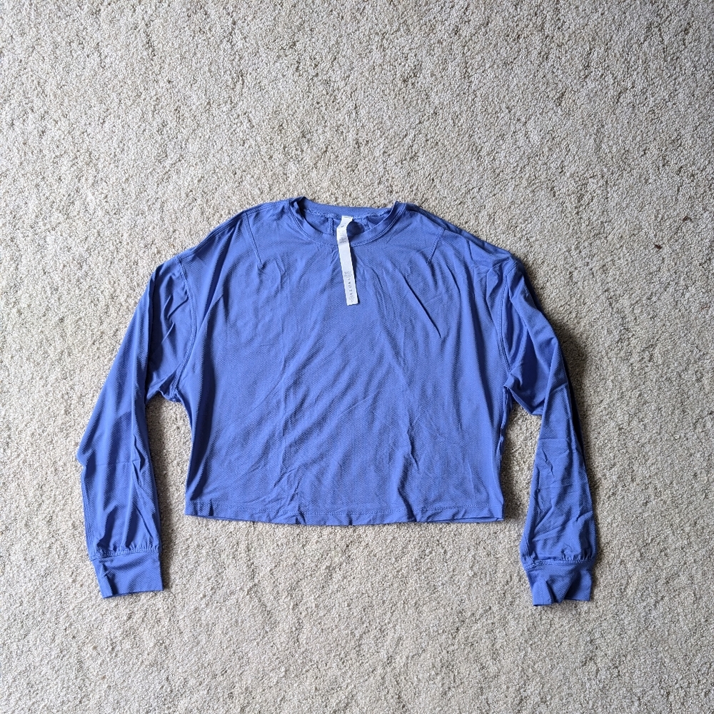 Lululemon Abrasion-Resistant Training Long Sleeve Shirt Wild Indigo Size 4